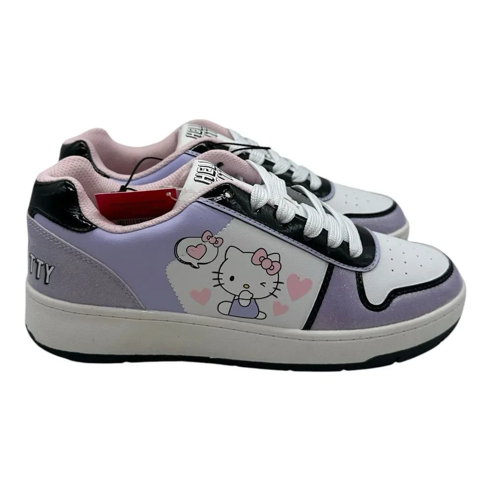 Sanrio Hello Kitty Court Sneakers Women's Size 9 Purple Lace Up‎ Shoes